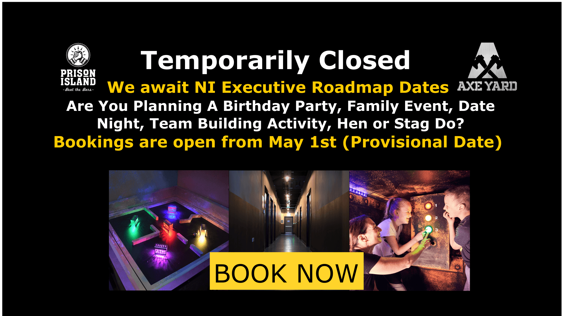 Temporary Closure - Prison Island Belfast